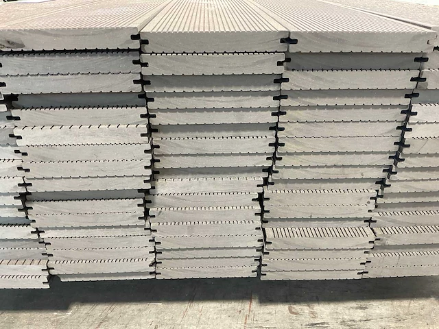 Bamdura composiet vlonderplank - grijs geribbeld - 220x14,3x2,2 cm (105x) - afbeelding 6 van  8