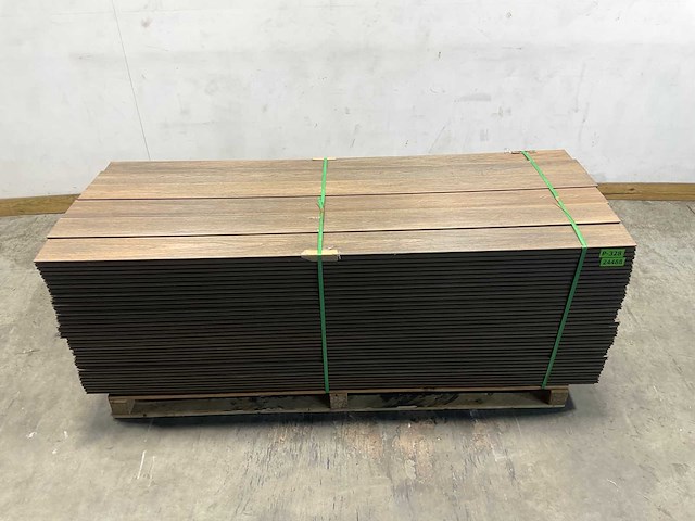 Bamdura composiet vlonderplank - lichtbruin - 220x14,3x2,2 cm (198x) - afbeelding 2 van  5