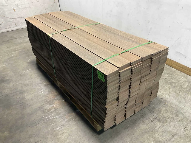 Bamdura composiet vlonderplank - lichtbruin - 220x14,3x2,2 cm (198x) - afbeelding 1 van  8