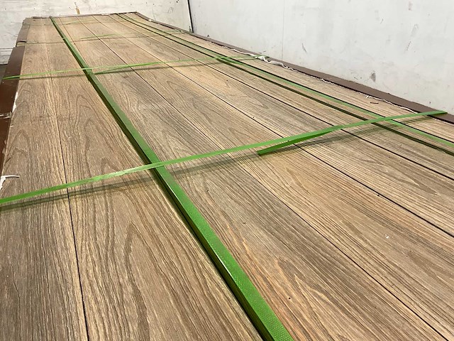 Bamdura composiet vlonderplank - lichtbruin - 400x14,3x2,2 cm (120x) - afbeelding 3 van  8