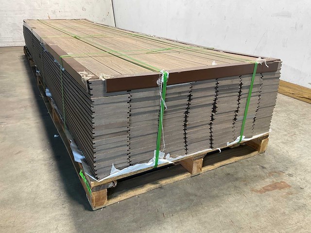 Bamdura composiet vlonderplank - lichtbruin - 400x14,3x2,2 cm (120x) - afbeelding 5 van  8