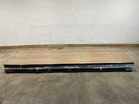 Bamdura composiet vlonderplank - lichtbruin - 400x14,3x2,2 cm (50x) - afbeelding 2 van  8