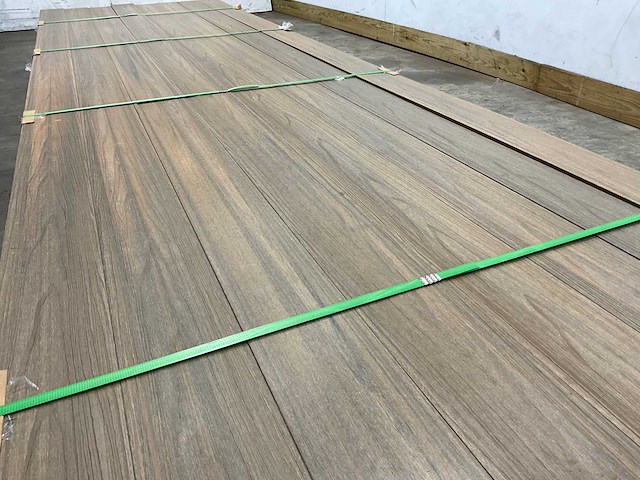 Bamdura composiet vlonderplank - lichtbruin - 400x14,3x2,2 cm (50x) - afbeelding 3 van  8
