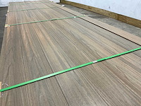 Bamdura composiet vlonderplank - lichtbruin - 400x14,3x2,2 cm (50x) - afbeelding 3 van  8