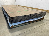 Bamdura composiet vlonderplank - lichtbruin - 400x14,3x2,2 cm (50x) - afbeelding 5 van  8