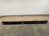 Bamdura composiet vlonderplank - lichtbruin - 400x14,3x2,2 cm (59x) - afbeelding 2 van  8