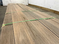 Bamdura composiet vlonderplank - lichtbruin - 400x14,3x2,2 cm (59x) - afbeelding 3 van  8