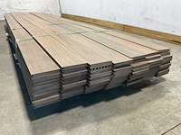 Bamdura composiet vlonderplank - lichtbruin - 400x14,3x2,2 cm (59x) - afbeelding 5 van  8