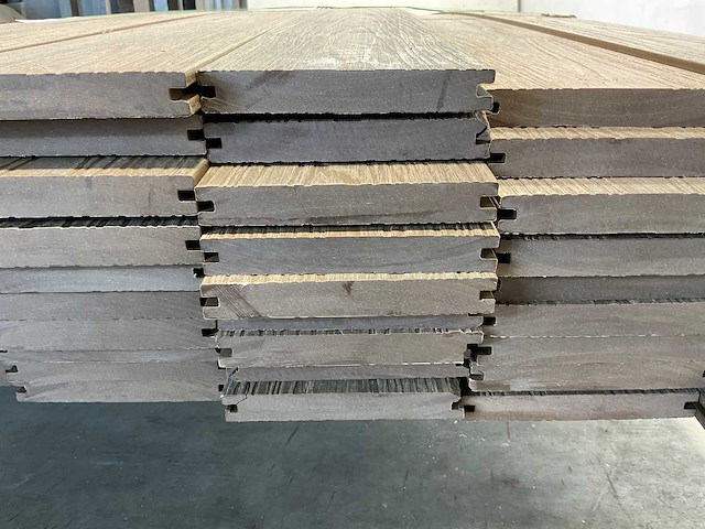 Bamdura composiet vlonderplank - lichtbruin - 400x14,3x2,2 cm (59x) - afbeelding 6 van  8