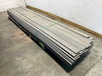 Bamdura composiet vlonderplank - lichtgrijs - 400x14,3x2,2 cm (75x) - afbeelding 1 van  6
