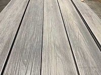 Bamdura composiet vlonderplank - lichtgrijs - 400x14,3x2,2 cm (75x) - afbeelding 4 van  6