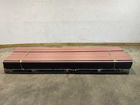 Bamdura composiet vlonderplank - zwart / rood - 360x14,3x2,2 cm (66x) - afbeelding 2 van  8