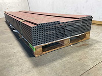 Bamdura composiet vlonderplank - zwart / rood - 360x14,3x2,2 cm (66x) - afbeelding 5 van  8