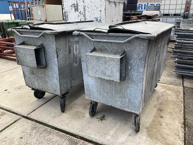 Bammeens afvalcontainer (2x) - afbeelding 1 van  3