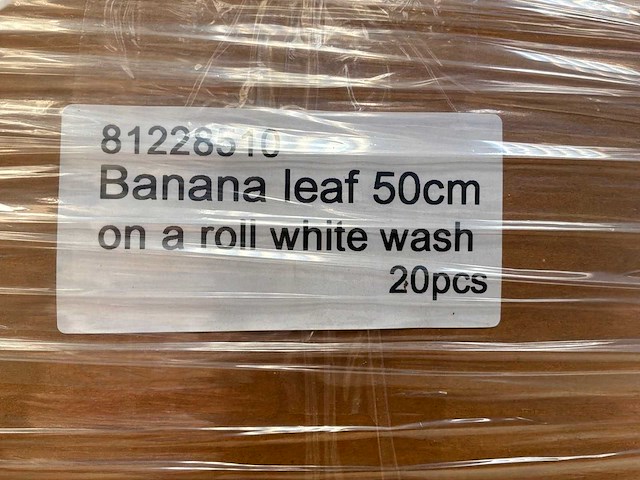 Banana leave white wash decoratiemateriaal (320x) - afbeelding 7 van  8