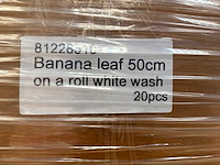 Banana leave white wash decoratiemateriaal (320x) - afbeelding 7 van  8