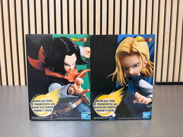 Bandai - dragon ball super android 17 & android 18 collectiefiguren (2x) - afbeelding 1 van  7