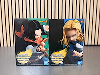 Bandai - dragon ball super android 17 & android 18 collectiefiguren (2x) - afbeelding 1 van  7