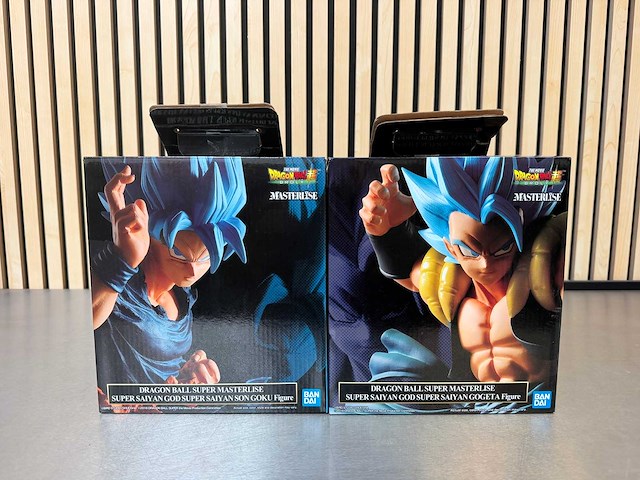Bandai - dragon ball super masterlise – super saiyan god super saiyan son goku & gogeta (2x) - afbeelding 1 van  8