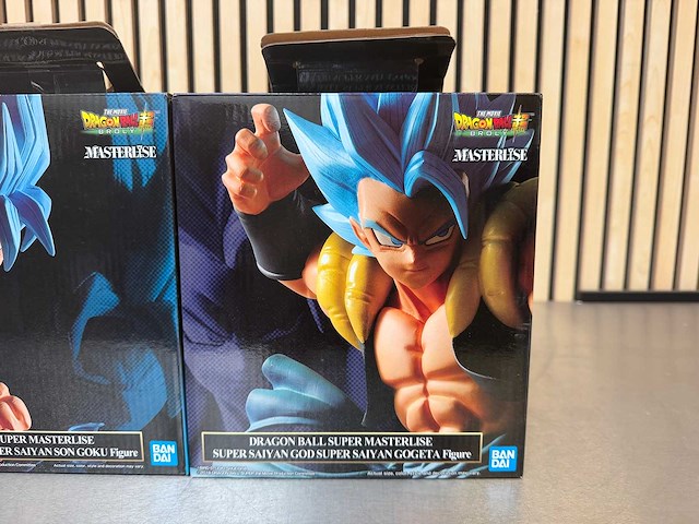 Bandai - dragon ball super masterlise – super saiyan god super saiyan son goku & gogeta (2x) - afbeelding 3 van  8