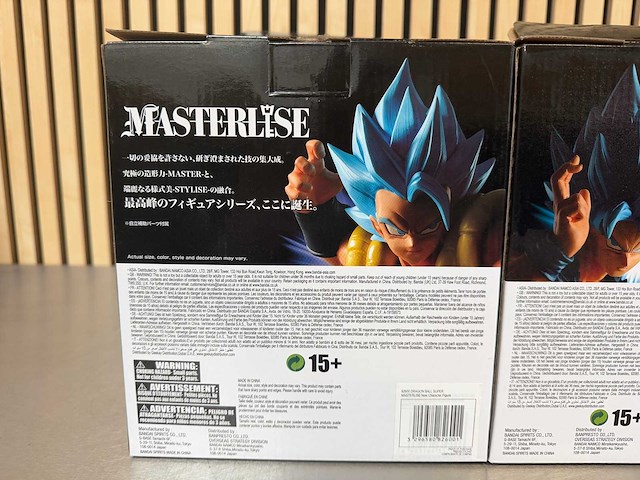 Bandai - dragon ball super masterlise – super saiyan god super saiyan son goku & gogeta (2x) - afbeelding 5 van  8