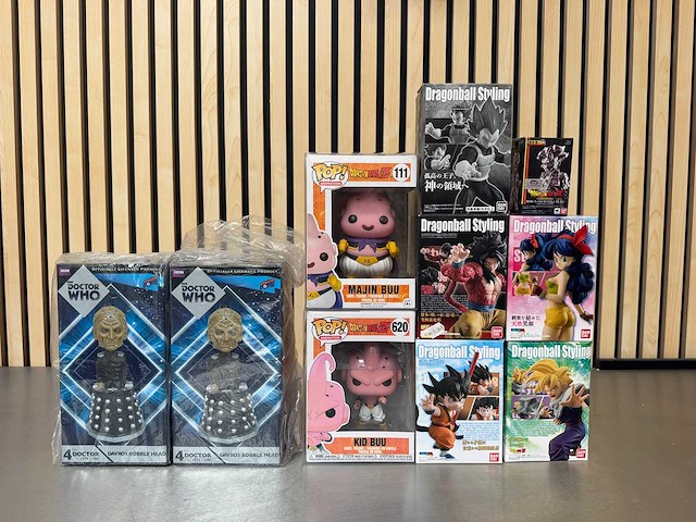 Bandai / banpresto / funko pop! / bbc - dragon ball z & doctor who collectiefiguren (10x) - afbeelding 1 van  8