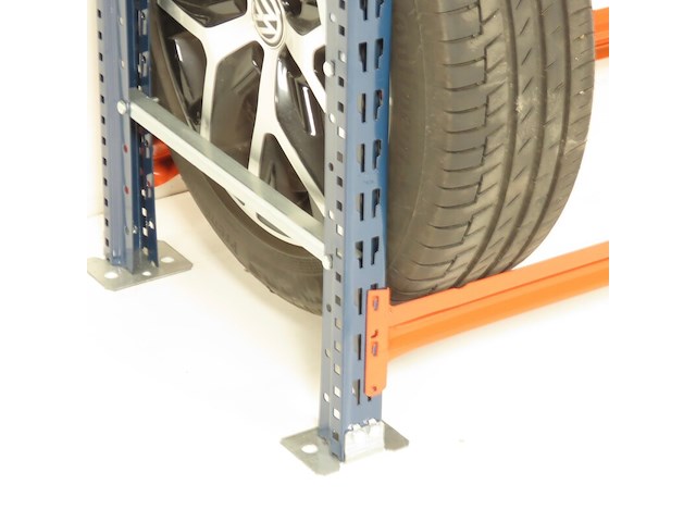 Bandenstelling ±3,05m lang, 0,5m diep mecalux, gedemonteerd - afbeelding 2 van  4