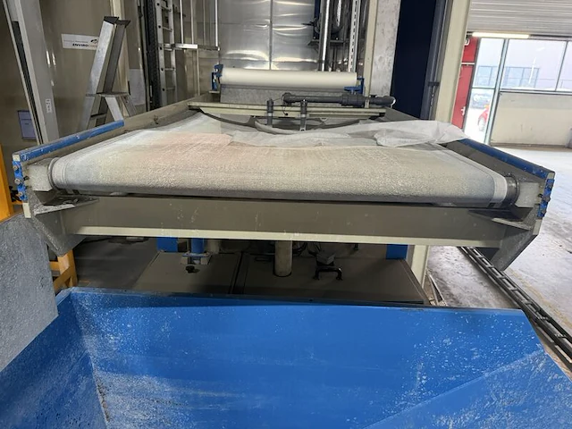 Bandfilterinstallatie, envirochemie, split-o-mat som 3000, blauw/grijs, 2011, waterbehandeling | industriële filterinstallatie - afbeelding 6 van  12