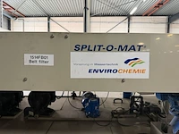 Bandfilterinstallatie, envirochemie, split-o-mat som 3000, blauw/grijs, 2011, waterbehandeling | industriële filterinstallatie - afbeelding 7 van  12
