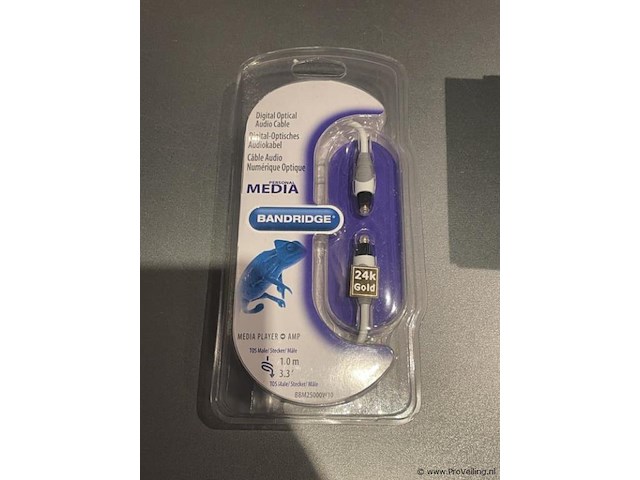 Bandridge optical audio-kabebbm25000w10 - afbeelding 1 van  3