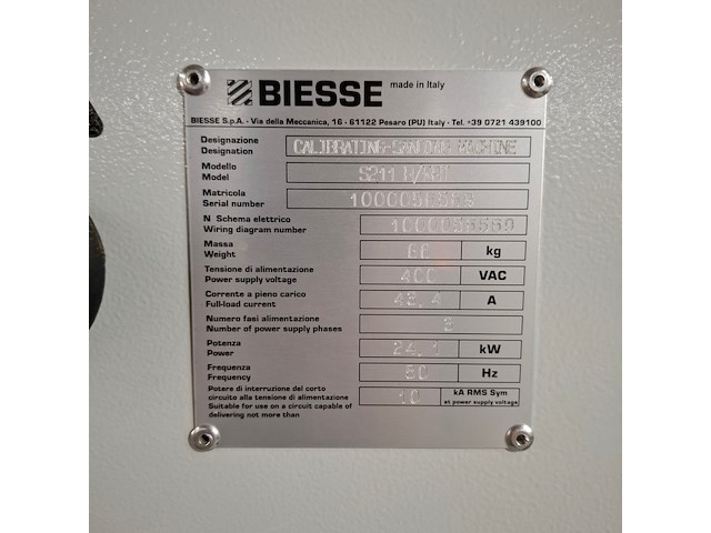 Bandschuurmachine biesse, s211 r/krt, bouwjaar 2022 - afbeelding 4 van  35