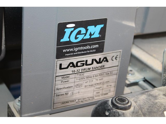 Bandschuurmachine laguna 1632 drumsander. - afbeelding 3 van  5