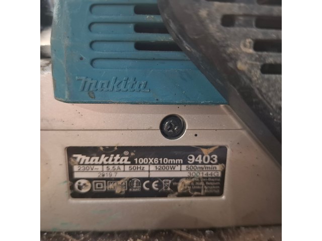 Bandschuurmachine makita, 9403, bouwjaar 2019 - afbeelding 5 van  7
