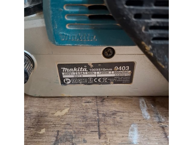 Bandschuurmachine makita, 9403, bouwjaar 2021 - afbeelding 5 van  8