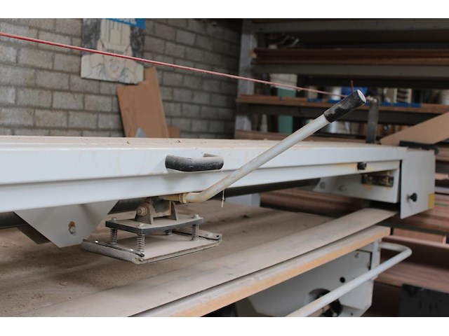 Bandschuurmachine meber met schuurlengte 280 cm en manuele aandrukker. plaatoppervlakte 120 x 280 cm. bandl... - afbeelding 4 van  7