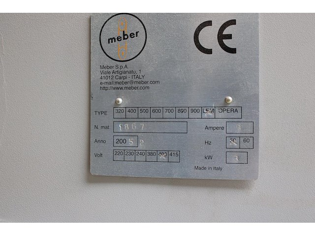 Bandschuurmachine meber met schuurlengte 280 cm en manuele aandrukker. plaatoppervlakte 120 x 280 cm. bandl... - afbeelding 7 van  7