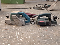 Bandschuurmachine met schaafmachine, makita en metabo - afbeelding 1 van  12