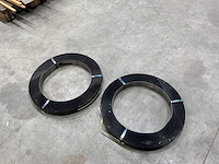 Bandstaal 12mm zwart gelakt 0,4mm dik (2x) - afbeelding 1 van  4