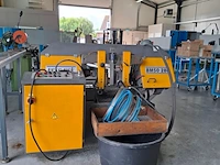 Bandzaagmachine met aanvoerbaan beka-mak, bms 280, bouwjaar 2008
