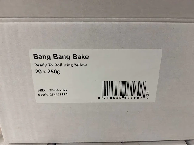 Bang bang bake gele rolfondant (250g) (1140x) - afbeelding 3 van  3