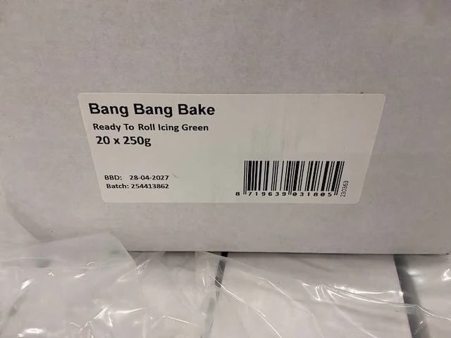 Bang bang bake groene rolfondant (250g) (1140x) - afbeelding 3 van  4