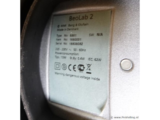 Bang & olufsen beolab 2 actieve subwoofer. - afbeelding 5 van  5