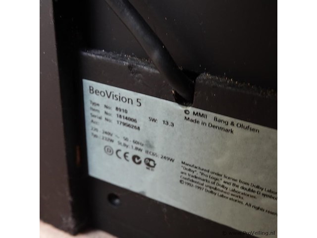 Bang & olufsen beovision 5 - afbeelding 6 van  6