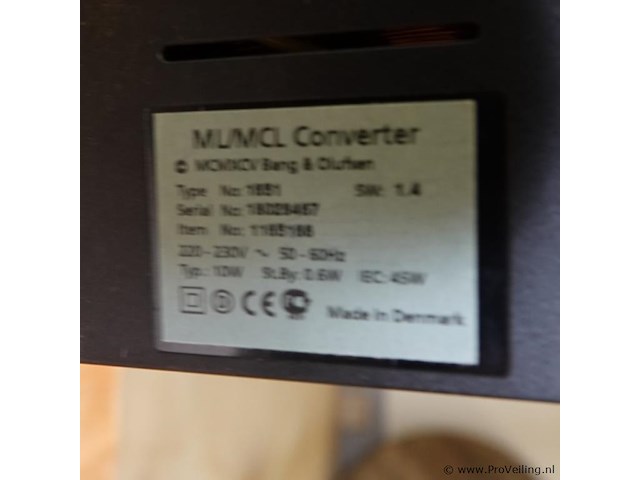 Bang & olufsen ml/mcl converter - afbeelding 5 van  5