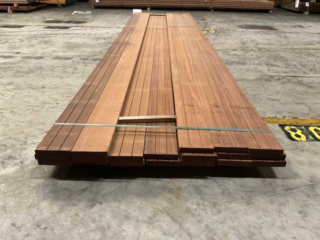 Bangkirai planken geschaafd 28x145 mm (19x) - afbeelding 3 van  4