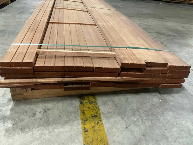 Bangkirai planken geschaafd 28x145 mm (32x) - afbeelding 4 van  6