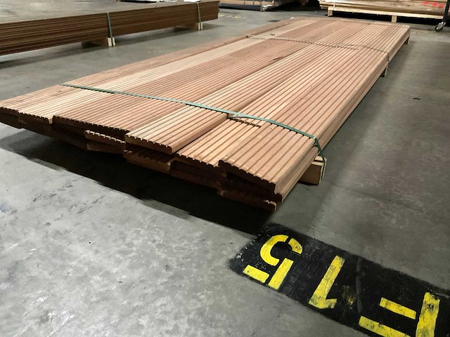 Bangkirai vlonderdelen 21x145 mm (21x) - afbeelding 3 van  6