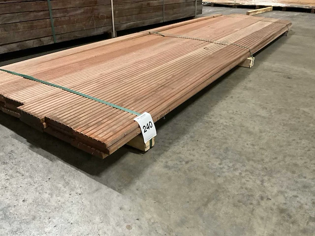 Bangkirai vlonderdelen 21x145 mm (21x) - afbeelding 1 van  6