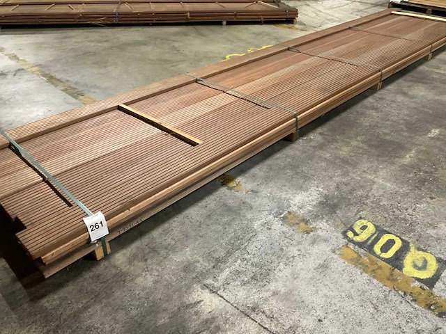 Bangkirai vlonderdelen 28x145 mm (23x) - afbeelding 1 van  6