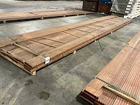 Bangkirai vlonderplanken 28x145 mm (17x) - afbeelding 1 van  6